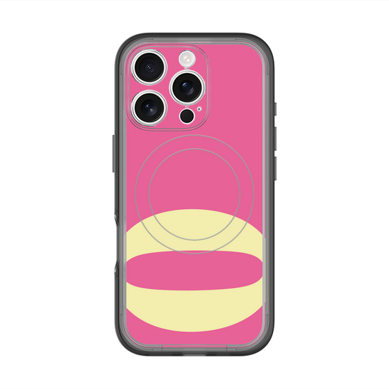 スリムプロテクションプレミアムケース with MagSafe［ オリジナル - initial color - Q pink ］