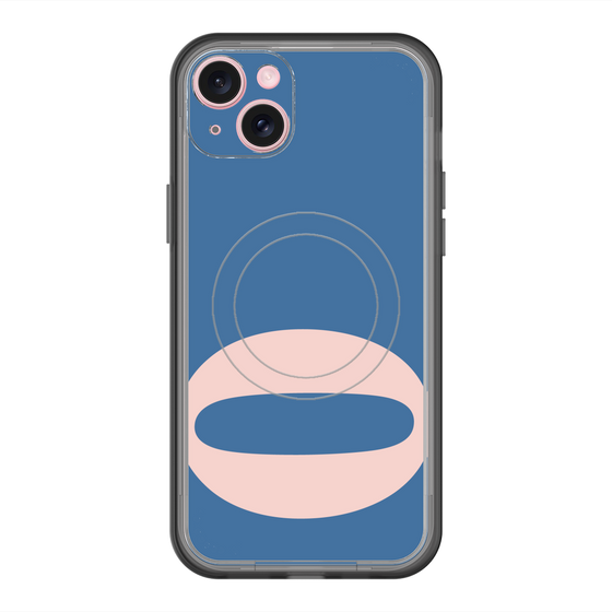 スリムプロテクションプレミアムケース with MagSafe［ オリジナル - initial color - Q navy ］