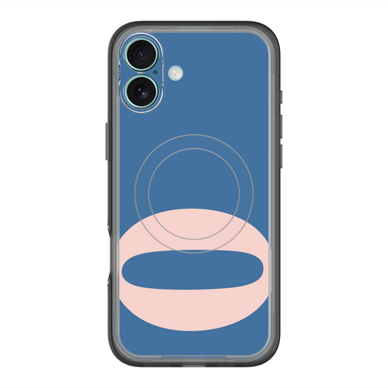 スリムプロテクションプレミアムケース with MagSafe［ オリジナル - initial color - Q navy ］