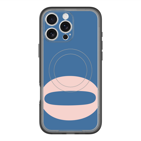 スリムプロテクションプレミアムケース with MagSafe［ オリジナル - initial color - Q navy ］