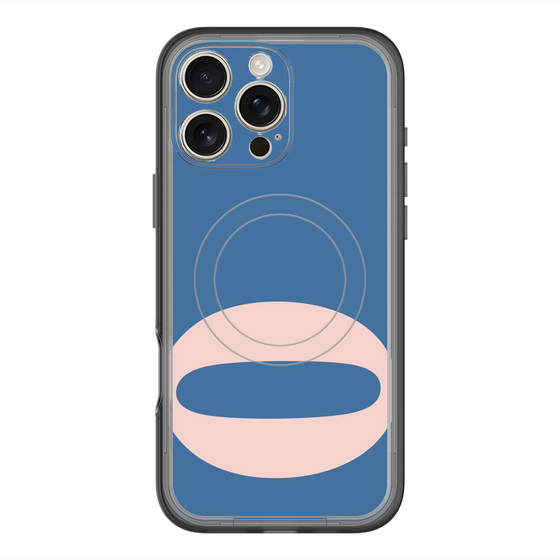 スリムプロテクションプレミアムケース with MagSafe［ オリジナル - initial color - Q navy ］