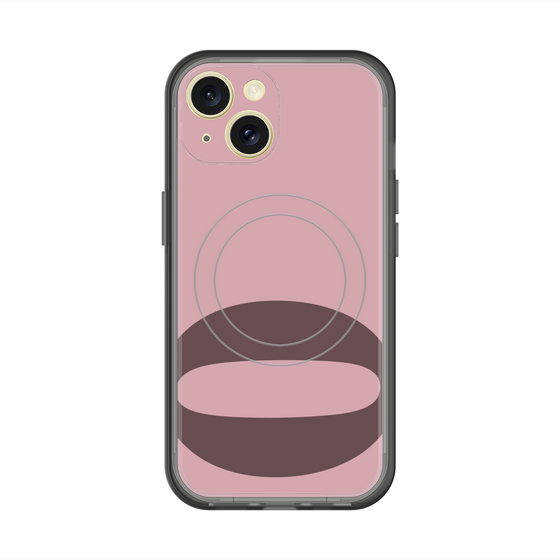 スリムプロテクションプレミアムケース with MagSafe［ オリジナル - initial color - Q dusty pink ］