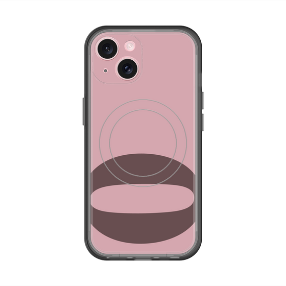 スリムプロテクションプレミアムケース with MagSafe［ オリジナル - initial color - Q dusty pink ］