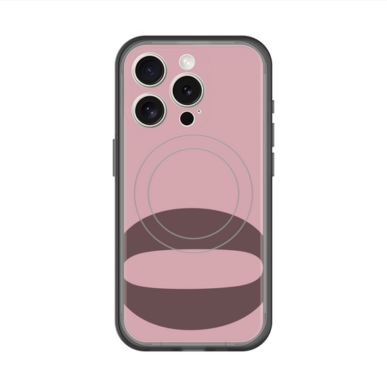 スリムプロテクションプレミアムケース with MagSafe［ オリジナル - initial color - Q dusty pink ］