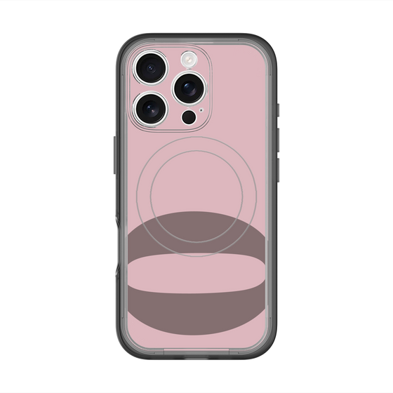 スリムプロテクションプレミアムケース with MagSafe［ オリジナル - initial color - Q dusty pink ］