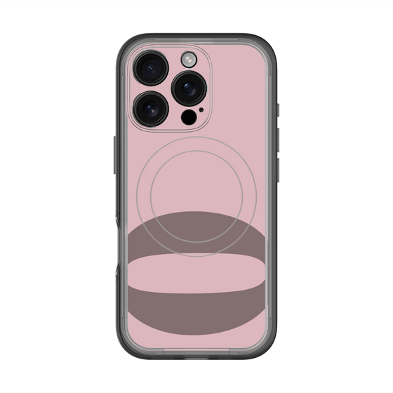 スリムプロテクションプレミアムケース with MagSafe［ オリジナル - initial color - Q dusty pink ］