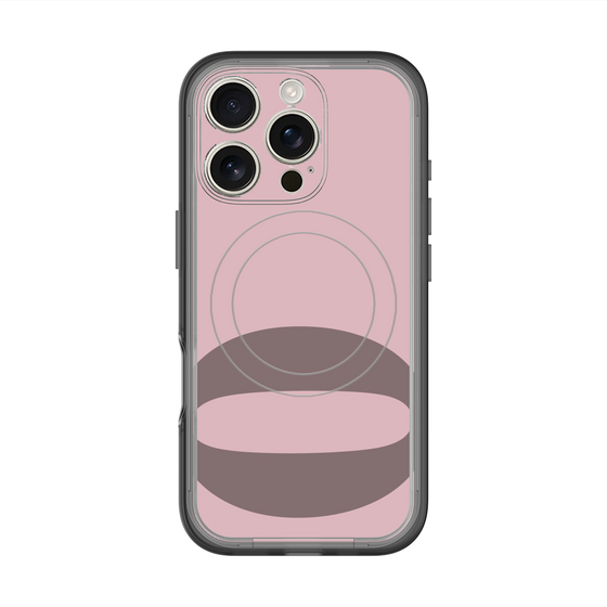 スリムプロテクションプレミアムケース with MagSafe［ オリジナル - initial color - Q dusty pink ］