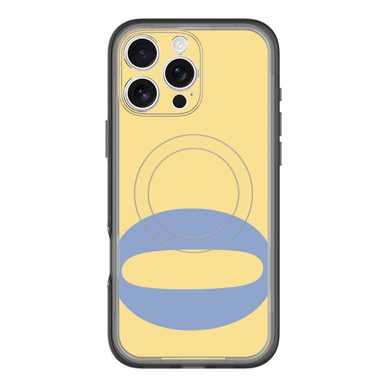 スリムプロテクションプレミアムケース with MagSafe［ オリジナル - initial color - Q yellow ］