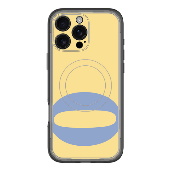 スリムプロテクションプレミアムケース with MagSafe［ オリジナル - initial color - Q yellow ］