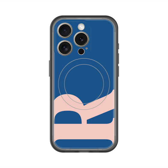 スリムプロテクションプレミアムケース with MagSafe［ オリジナル - initial color - R navy ］