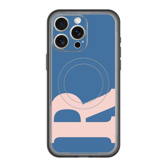 スリムプロテクションプレミアムケース with MagSafe［ オリジナル - initial color - R navy ］