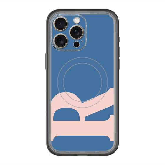 スリムプロテクションプレミアムケース with MagSafe［ オリジナル - initial color - R navy ］