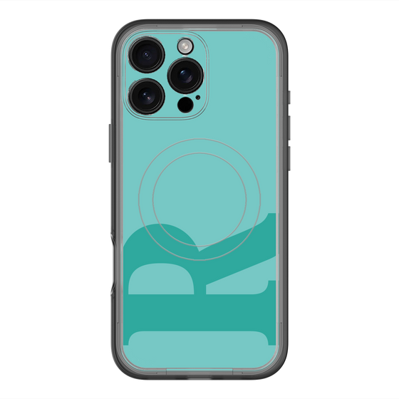 スリムプロテクションプレミアムケース with MagSafe［ オリジナル - initial color - R light green ］