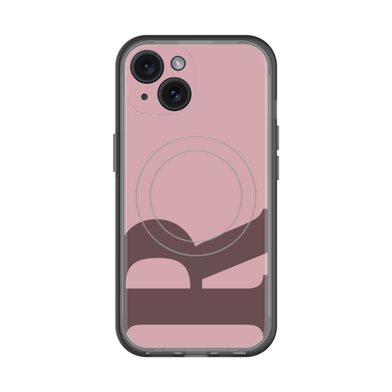 スリムプロテクションプレミアムケース with MagSafe［ オリジナル - initial color - R dusty pink ］