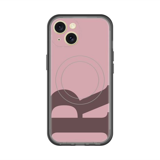 スリムプロテクションプレミアムケース with MagSafe［ オリジナル - initial color - R dusty pink ］