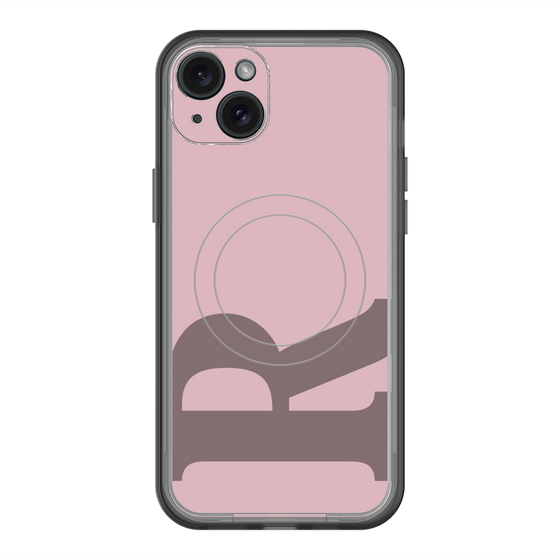 スリムプロテクションプレミアムケース with MagSafe［ オリジナル - initial color - R dusty pink ］