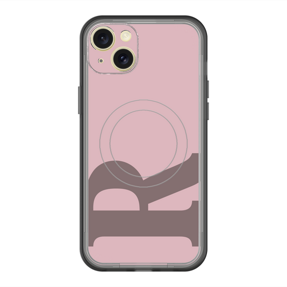 スリムプロテクションプレミアムケース with MagSafe［ オリジナル - initial color - R dusty pink ］