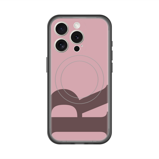 スリムプロテクションプレミアムケース with MagSafe［ オリジナル - initial color - R dusty pink ］