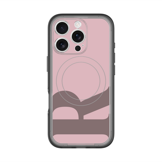 スリムプロテクションプレミアムケース with MagSafe［ オリジナル - initial color - R dusty pink ］