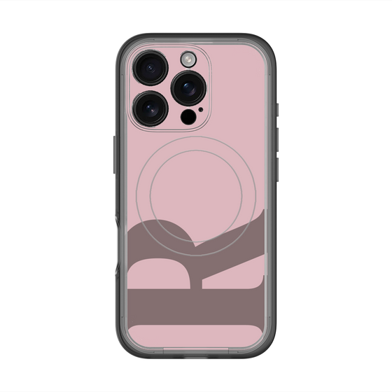 スリムプロテクションプレミアムケース with MagSafe［ オリジナル - initial color - R dusty pink ］