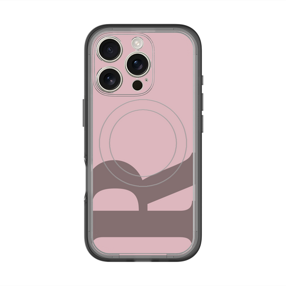スリムプロテクションプレミアムケース with MagSafe［ オリジナル - initial color - R dusty pink ］