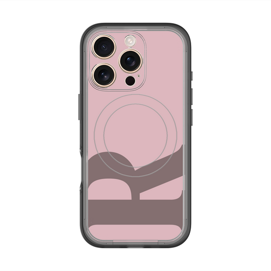 スリムプロテクションプレミアムケース with MagSafe［ オリジナル - initial color - R dusty pink ］