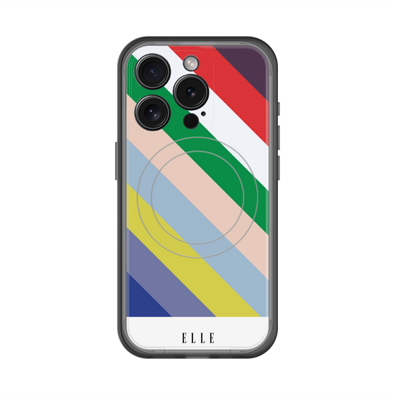 スリムプロテクションプレミアムケース with MagSafe［ ELLE - シック - スプリング ］