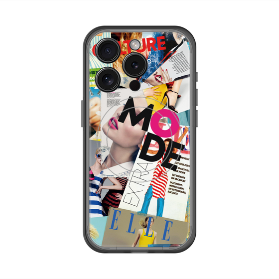 スリムプロテクションプレミアムケース with MagSafe［ ELLE - マガジン- カラー ］