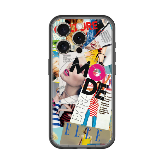 スリムプロテクションプレミアムケース with MagSafe［ ELLE - マガジン- カラー ］
