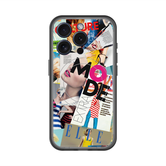 スリムプロテクションプレミアムケース with MagSafe［ ELLE - マガジン- カラー ］