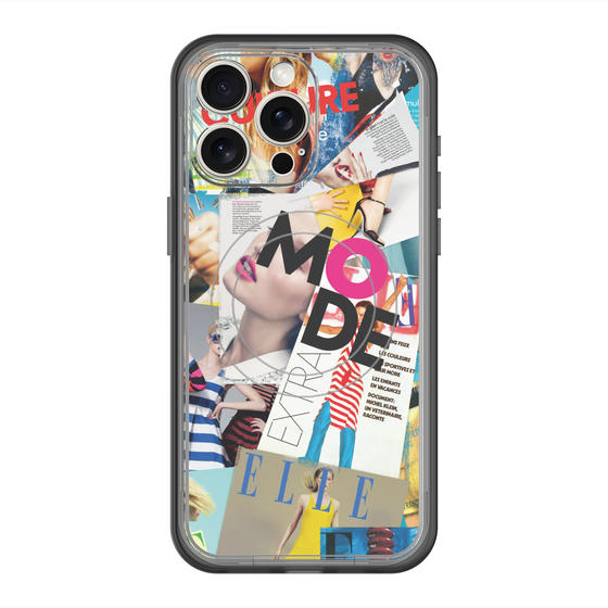 スリムプロテクションプレミアムケース with MagSafe［ ELLE - マガジン- カラー ］