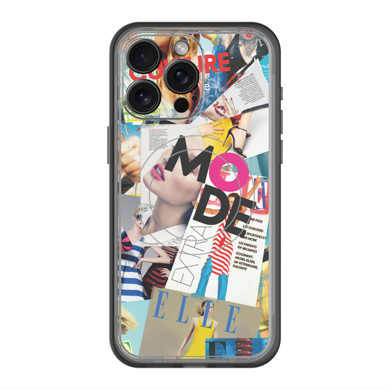 スリムプロテクションプレミアムケース with MagSafe［ ELLE - マガジン- カラー ］