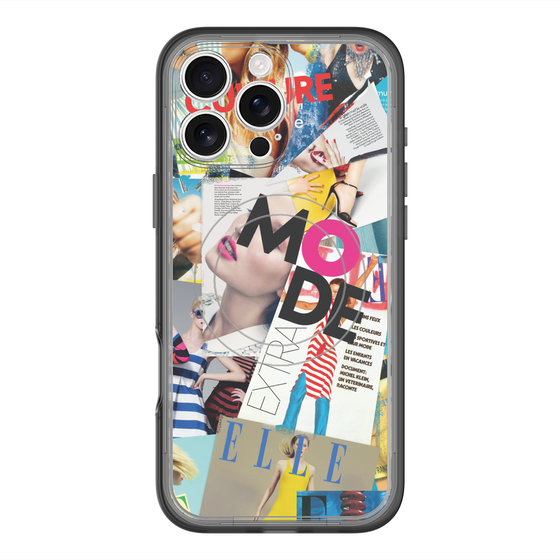 スリムプロテクションプレミアムケース with MagSafe［ ELLE - マガジン- カラー ］
