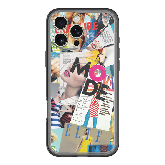 スリムプロテクションプレミアムケース with MagSafe［ ELLE - マガジン- カラー ］