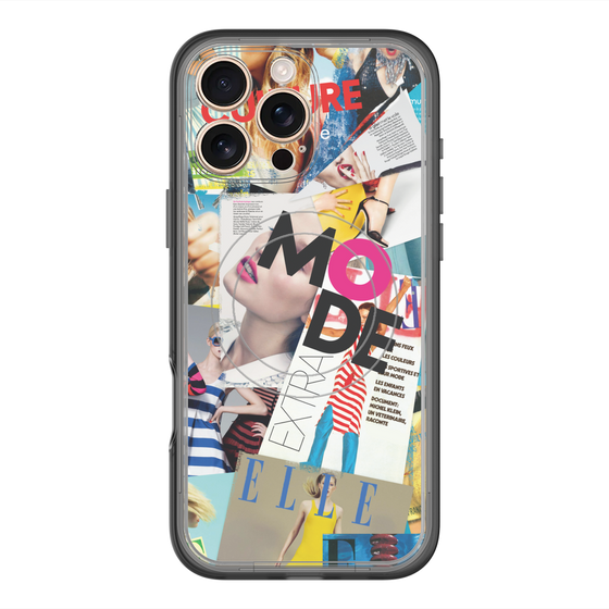 スリムプロテクションプレミアムケース with MagSafe［ ELLE - マガジン- カラー ］