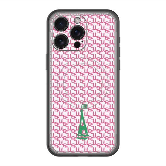 スリムプロテクションプレミアムケース with MagSafe［ ELLE - ロゴモノグラム ］