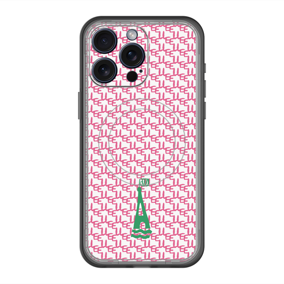 スリムプロテクションプレミアムケース with MagSafe［ ELLE - ロゴモノグラム ］