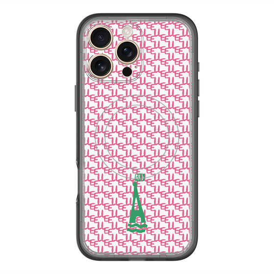 スリムプロテクションプレミアムケース with MagSafe［ ELLE - ロゴモノグラム ］