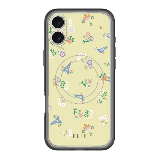 スリムプロテクションプレミアムケース with MagSafe［ ELLE - チャーミングパリ ］