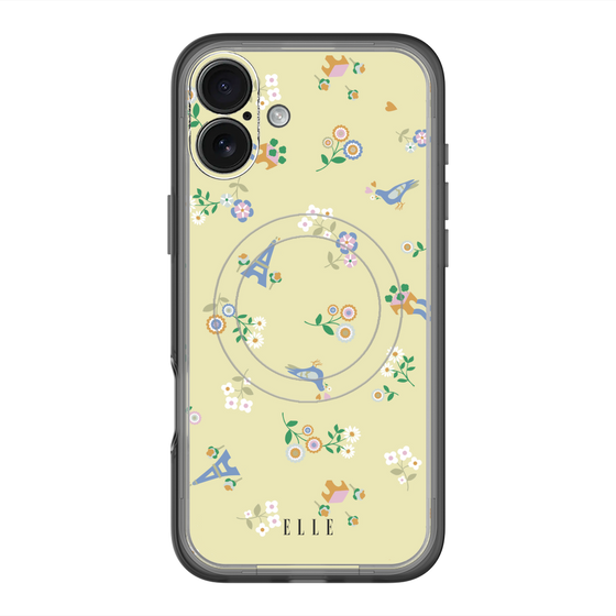 スリムプロテクションプレミアムケース with MagSafe［ ELLE - チャーミングパリ ］