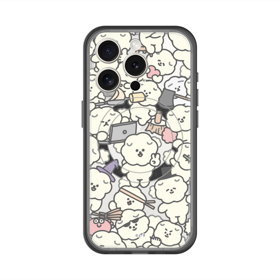スリムプロテクションプレミアムケース with MagSafe［ もっさりもさお - もさもさ - クリア ］
