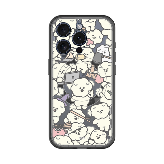 スリムプロテクションプレミアムケース with MagSafe［ もっさりもさお - もさもさ - クリア ］