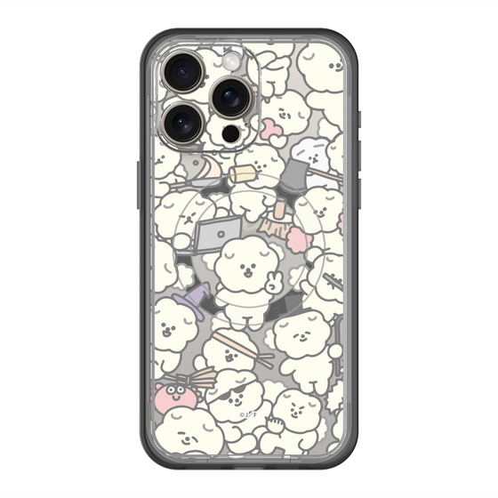 スリムプロテクションプレミアムケース with MagSafe［ もっさりもさお - もさもさ - クリア ］