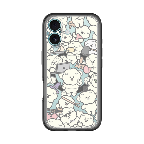スリムプロテクションプレミアムケース with MagSafe［ もっさりもさお - もさもさ - クリア ］