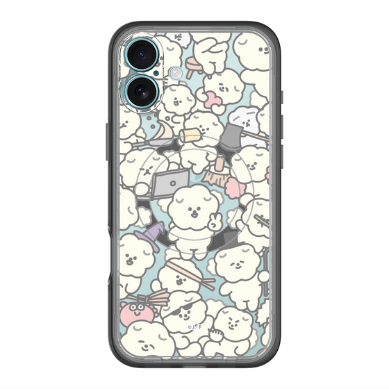 スリムプロテクションプレミアムケース with MagSafe［ もっさりもさお - もさもさ - クリア ］