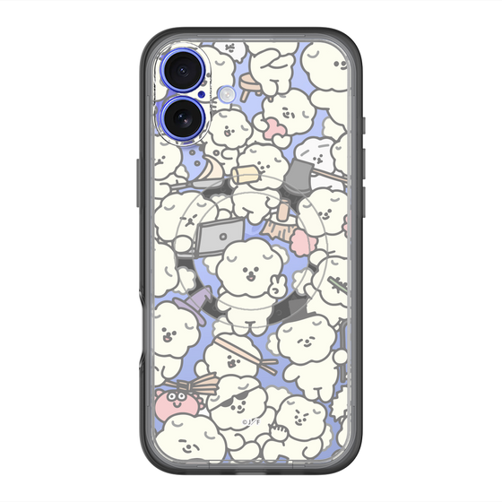 スリムプロテクションプレミアムケース with MagSafe［ もっさりもさお - もさもさ - クリア ］