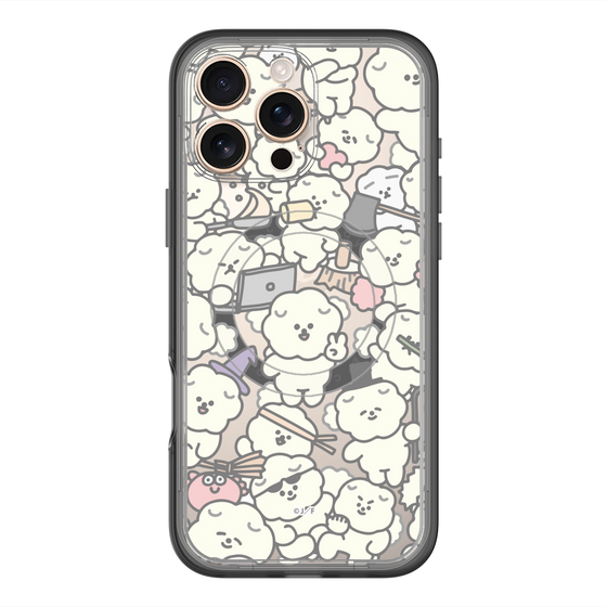 スリムプロテクションプレミアムケース with MagSafe［ もっさりもさお - もさもさ - クリア ］