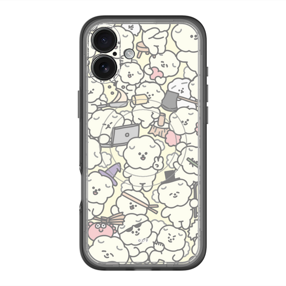 スリムプロテクションプレミアムケース with MagSafe［ もっさりもさお - もさもさ - ベージュ ］