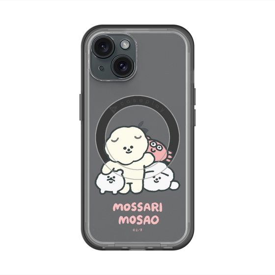 スリムプロテクションプレミアムケース with MagSafe［ もっさりもさお - みんないっしょ - クリア ］