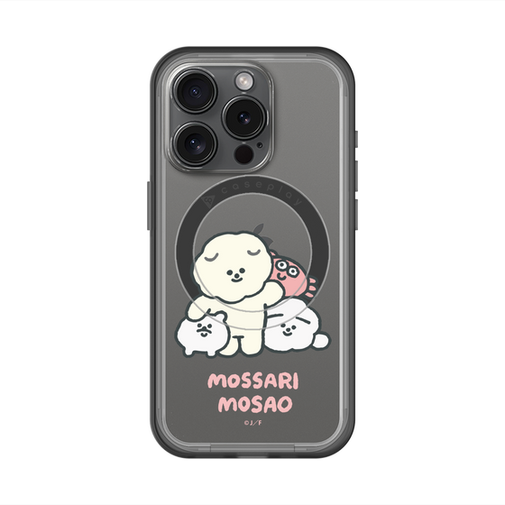 スリムプロテクションプレミアムケース with MagSafe［ もっさりもさお - みんないっしょ - クリア ］